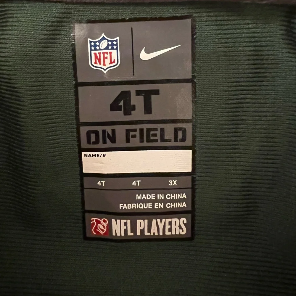 ‼️EUC: Nike NFL Toddler Jersey Rodgers 12 - 4T